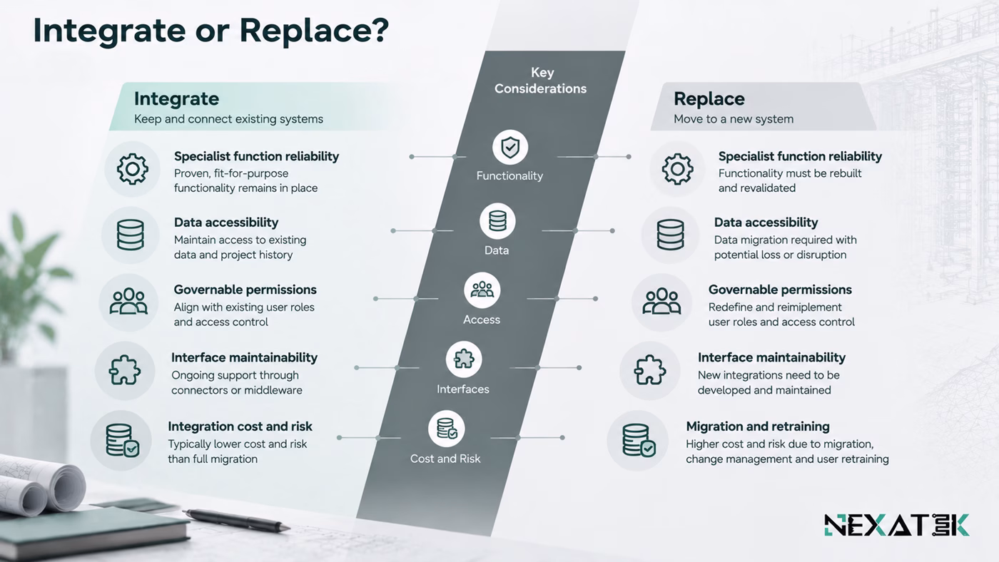 Integrate or Replace Engineering Software