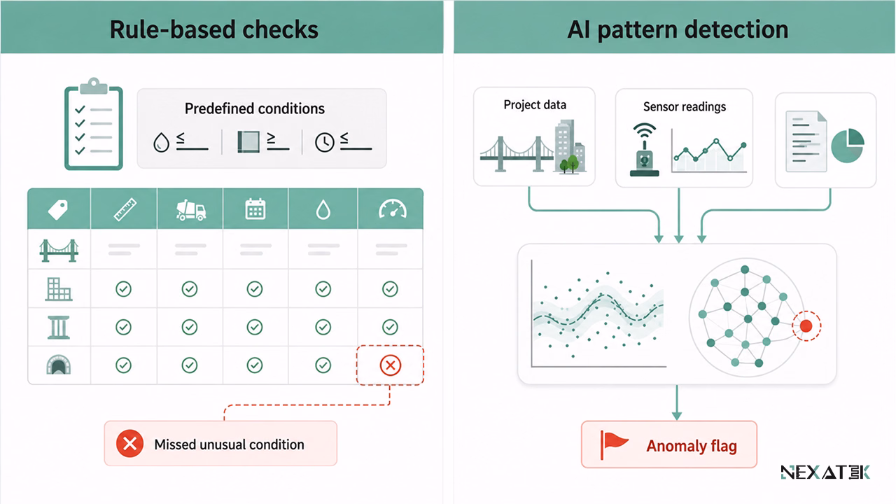  Rule-Based Checks vs AI Pattern Detection.
