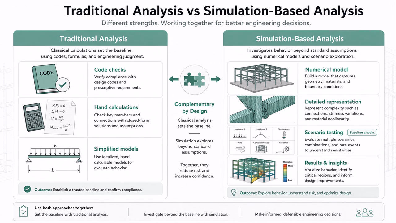 Traditional Analysis vs Simulation-Based Analysis
