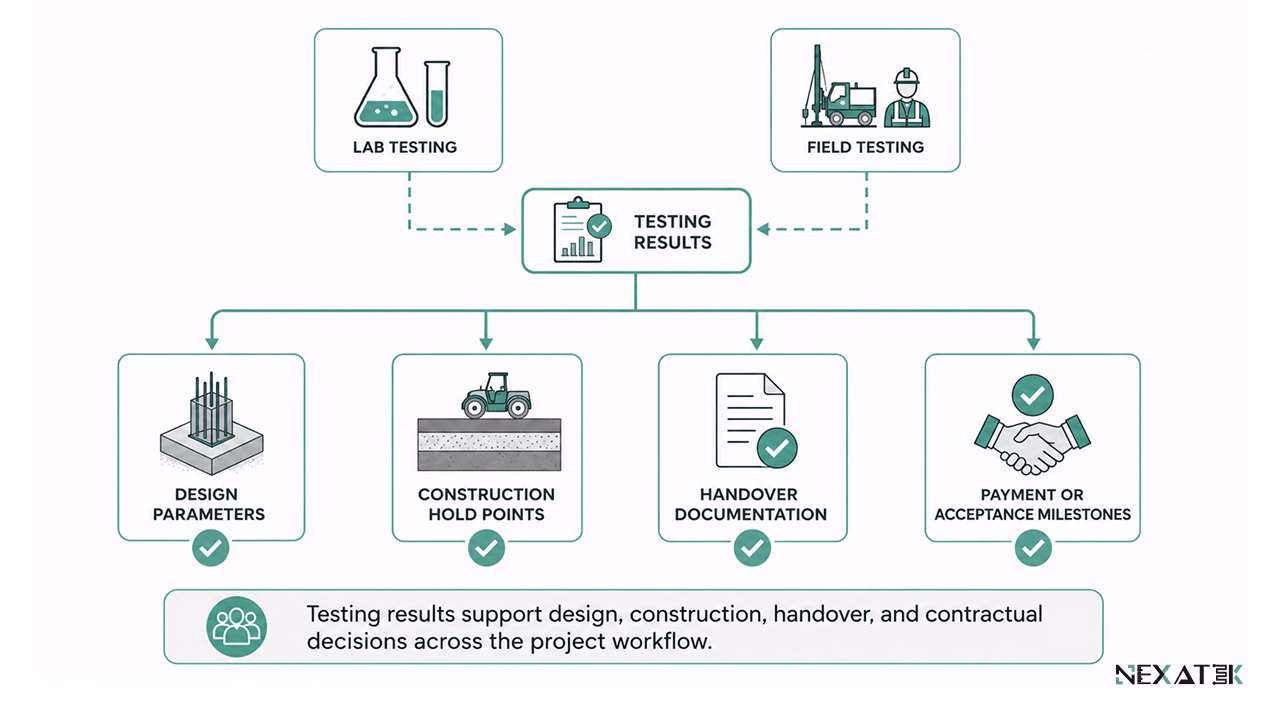 Testing Results as Engineering Decision Points