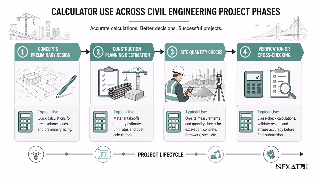 Calculator Use Across Project Phases