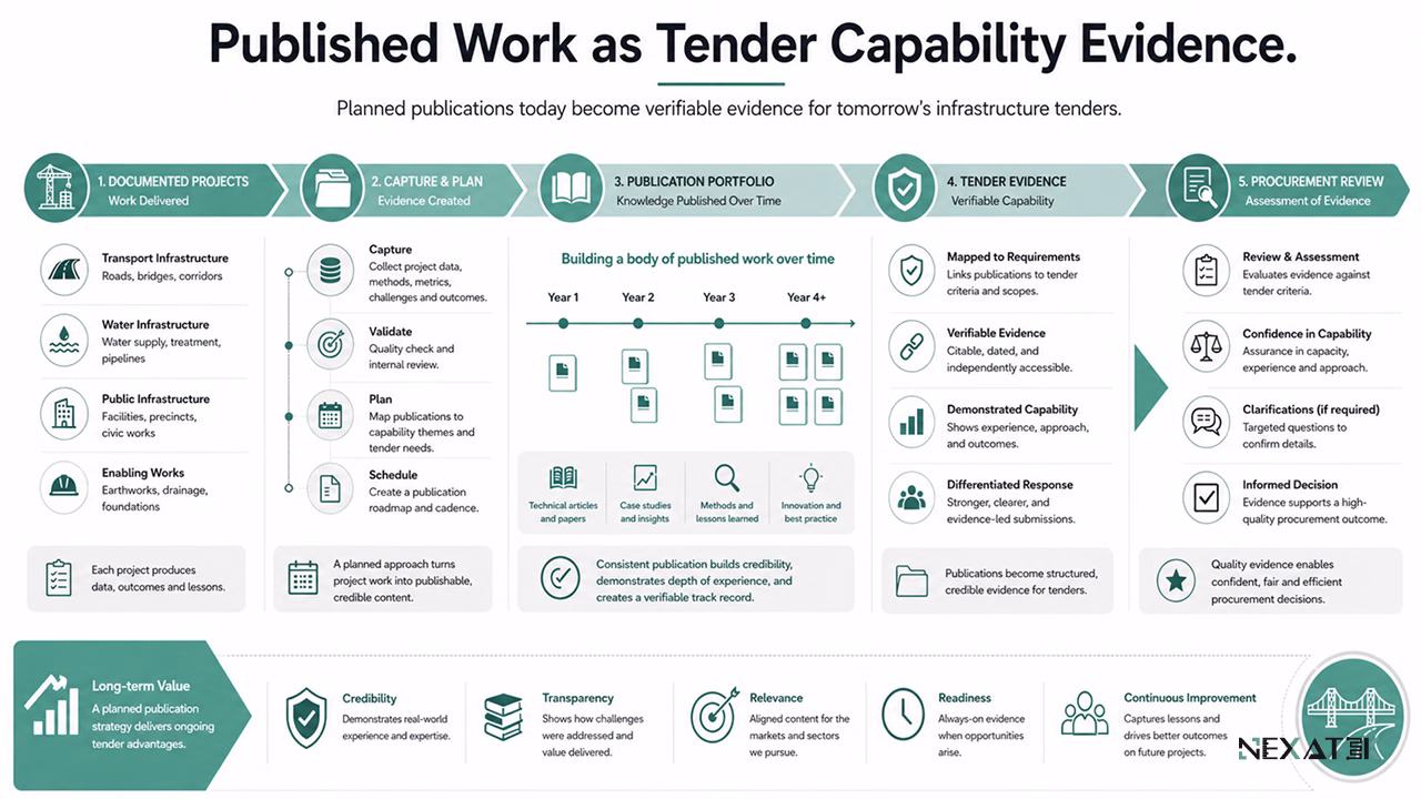 Published Work as Tender Capability Evidence