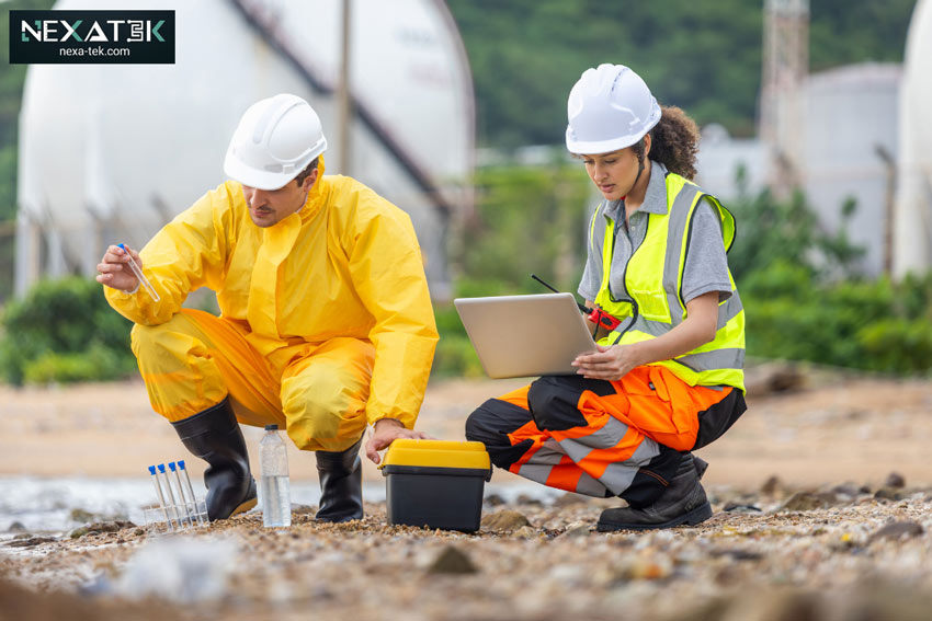 Field tests or laboratory tests along with numerical analysis to generate data