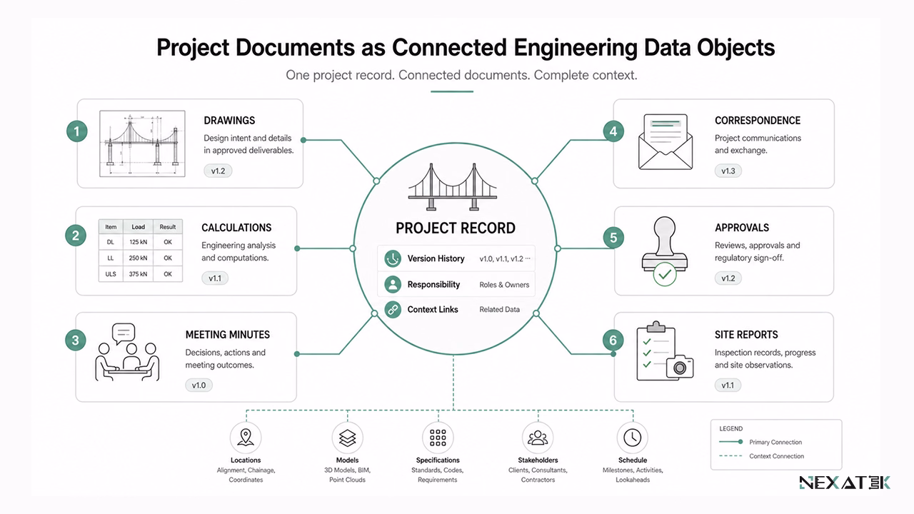  Project Documents as Connected Engineering Data Objects.