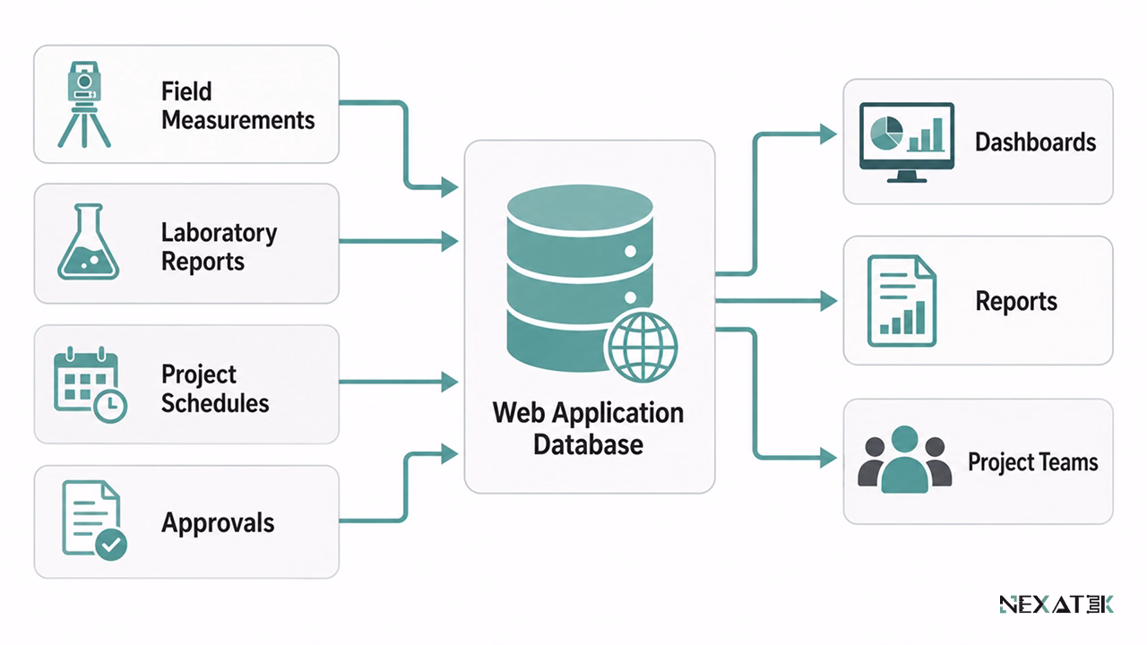 Field, Laboratory, and Project Data Flow Into One Web System.